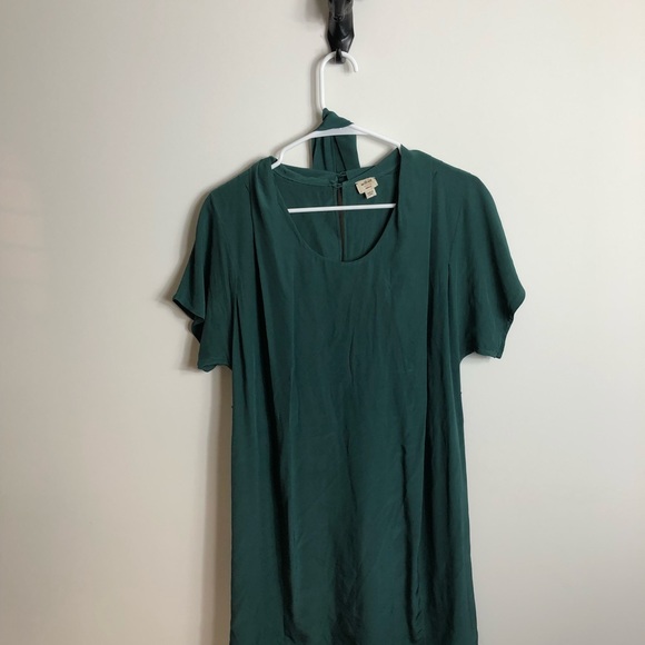 Aritzia Wilfred Emerald Green Silk Dress - Picture 2 of 7